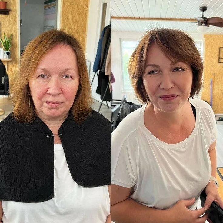 Секреты молодости: как преображение с помощью стрижки и макияжа меняет жизнь после 50
