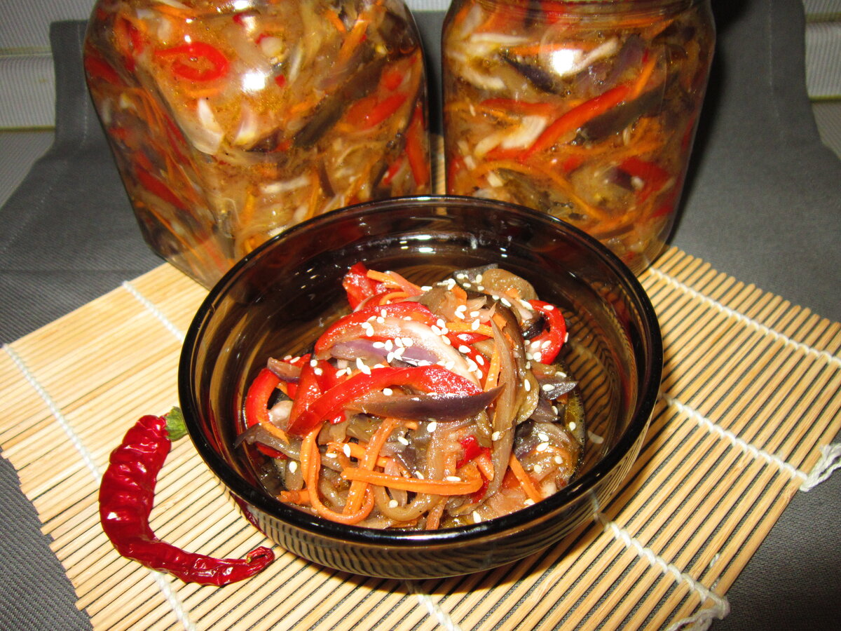 Вкусные баклажаны по-корейски: супер-салат за 5 часов