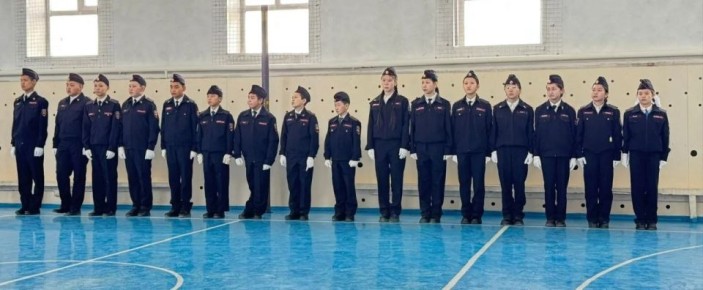 В селе Мугур-Аксы семиклассники вступили в отряд «Юный друг полиции»