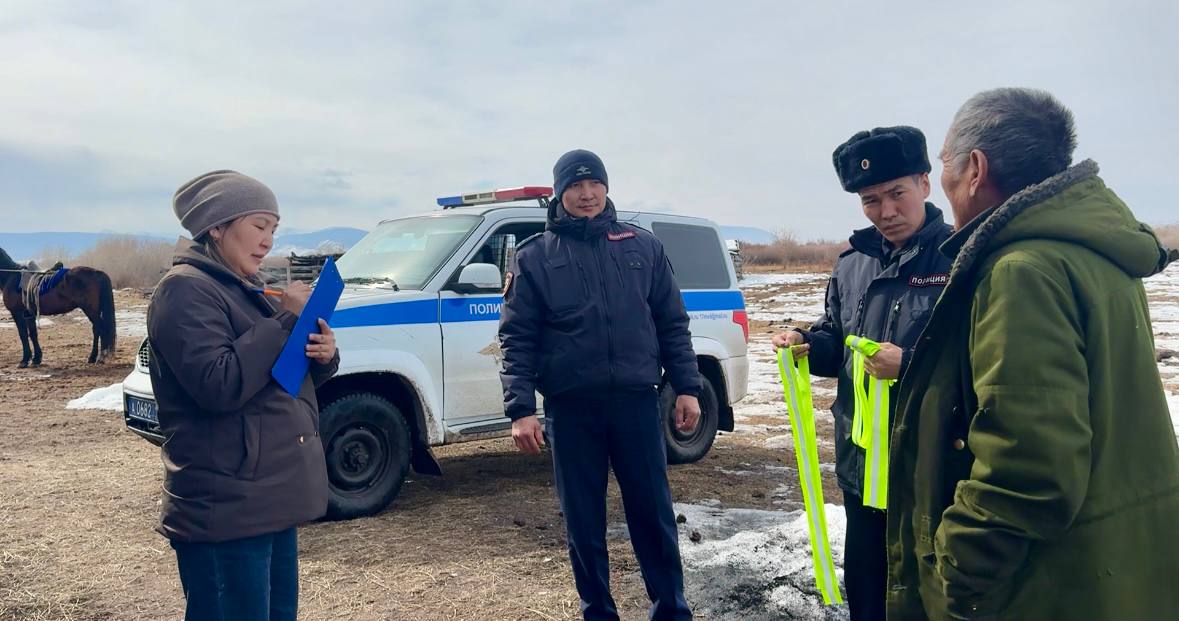 В Кызылском и Улуг-Хемском районах госавтоинспекторы призвали животноводов обозначить скот световозвращающими элементами В Кызылском и Улуг-Хемском районах госавтоинспекторы призвали животноводов обозначить скот световозвращающими элементами