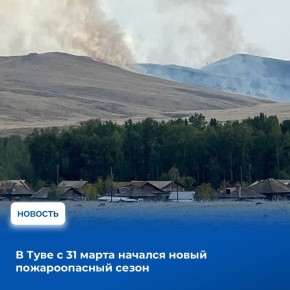 Правительство Тувы объявило о начале с 31 марта на территории республики нового пожароопасного сезона