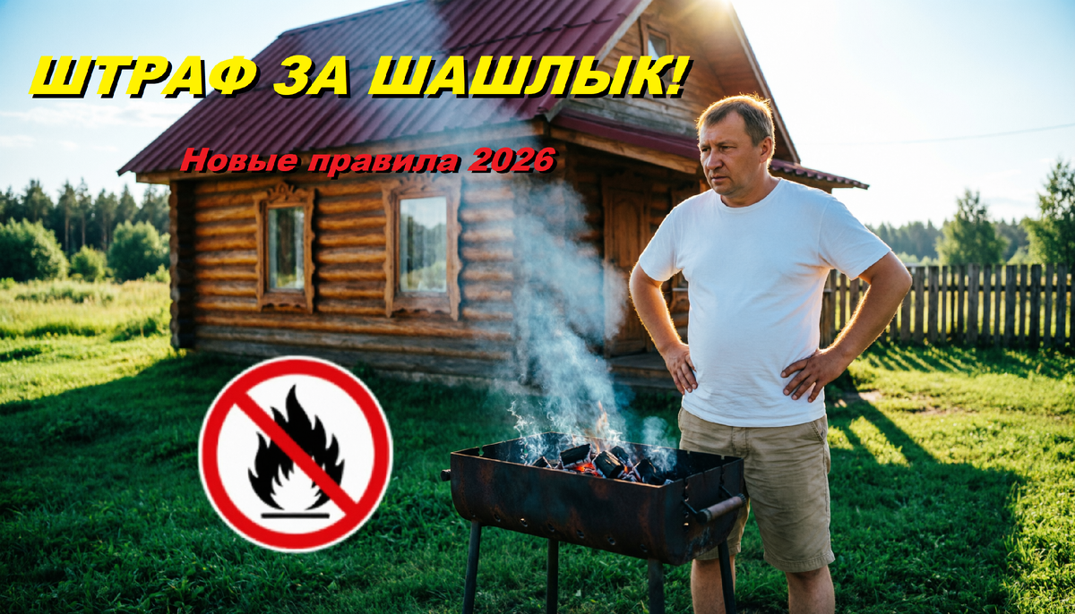 Шашлыки на даче: новые штрафы и правила для дачников в 2026 году