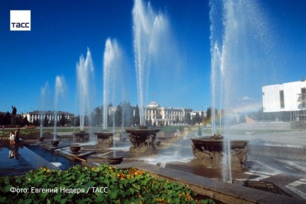 #архив_ТАСС_Сибирь. Центральная площадь им. Ленина в Кызыле