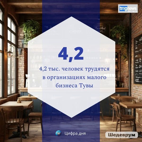 По данным Красноярскстата, в Туве в организациях малого бизнеса трудятся 4,2 тыс