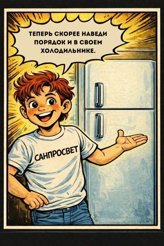 Роспотребнадзор представляет комикс «Петя Лентяев – гроза беспорядка в холодильнике» Роспотребнадзор представляет комикс «Петя Лентяев – гроза беспорядка в холодильнике»