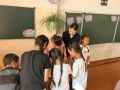 В с. Хандагайты полицейские провели для детей зарядку и урок безопасности