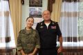 Министр внутренних дел по Республике Тыва Юрий Завялов встретился с военным медиком Айдысмаа Монгуш