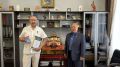 Министр культуры Виктор Чигжит встретился с главным художником-постановщиком масштабного театрализованного шоу «Колыбель Вселенной кочевников» Михаилом Егоровым.