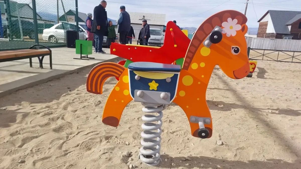 В селе Тээли открылась новая спортивная площадка В селе Тээли открылась новая спортивная площадка