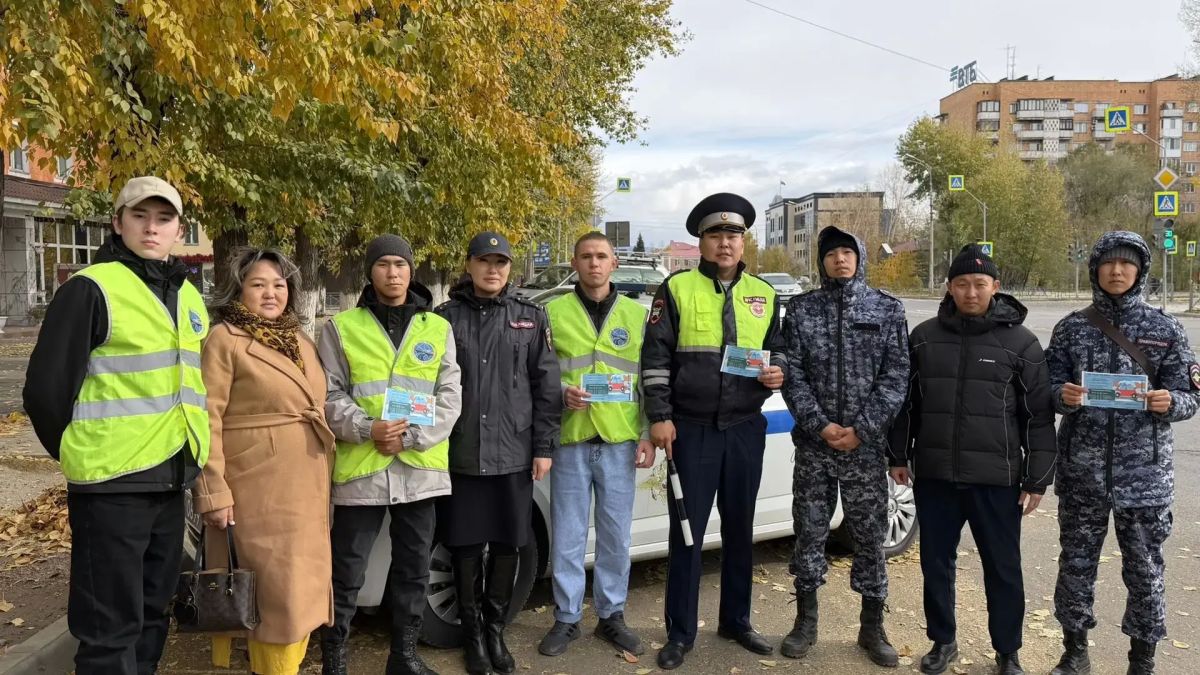 Госавтоинспекторы Кызыла призвали водителей своевременно менять летние шины на зимние